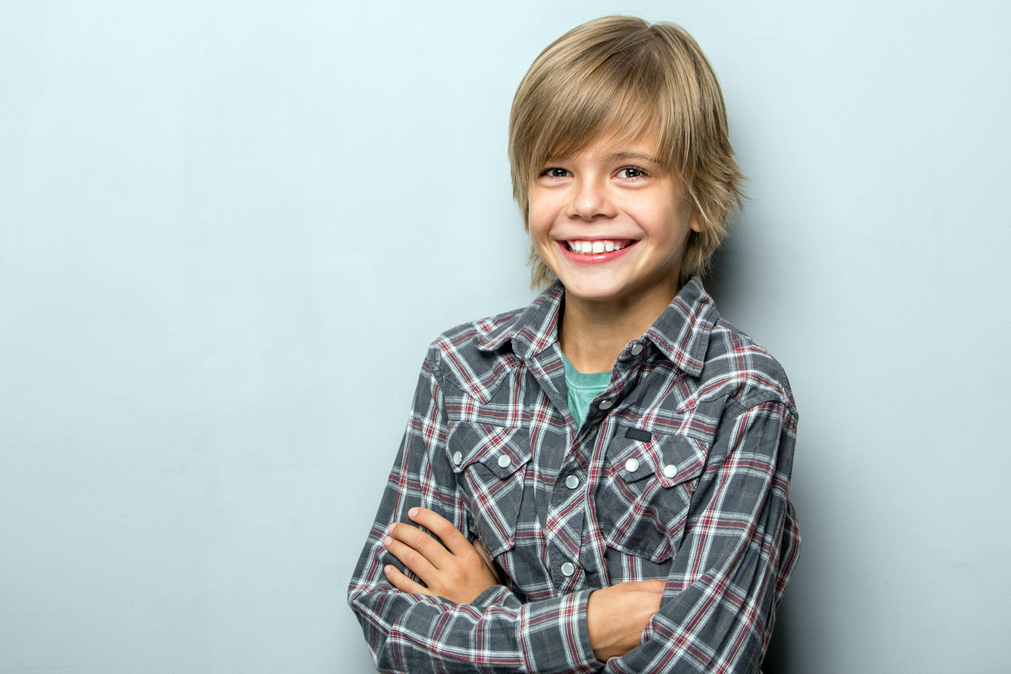 Little Boys With Shaggy Hair