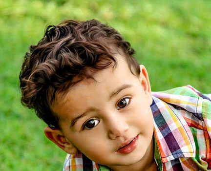 Image of Loose waves toddler boy haircut