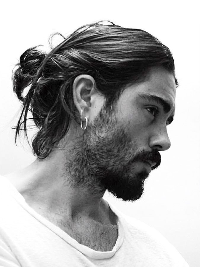 Messy Man Bun Hair