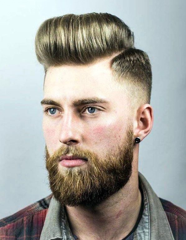 Pomp and Hard Part Skin Fade