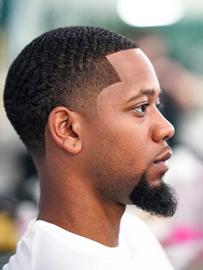 Black Men Hairstyles Haircuts Telegraph   Short Line Up Goatee 