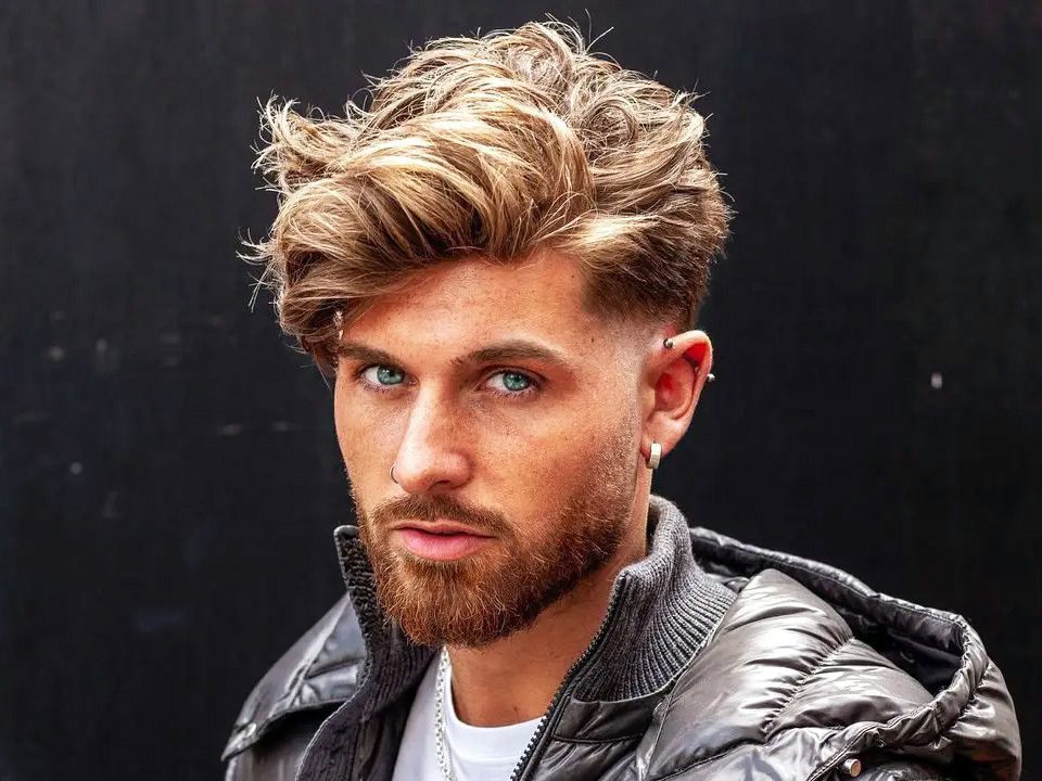 Textured Short Back And Sides With Fringe Mens Hairstyle