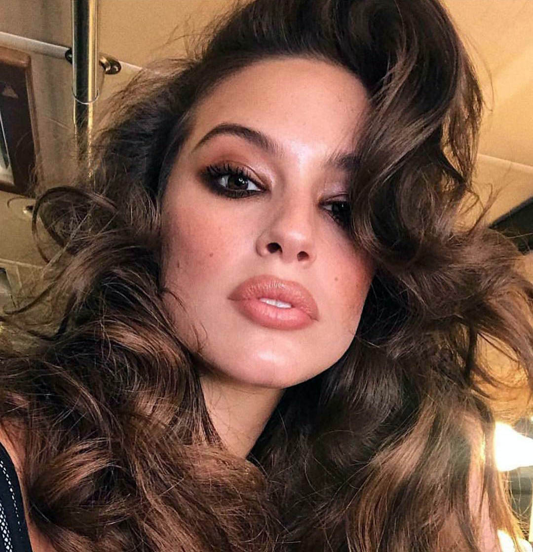 Ashley Graham's Curly Side Bangs