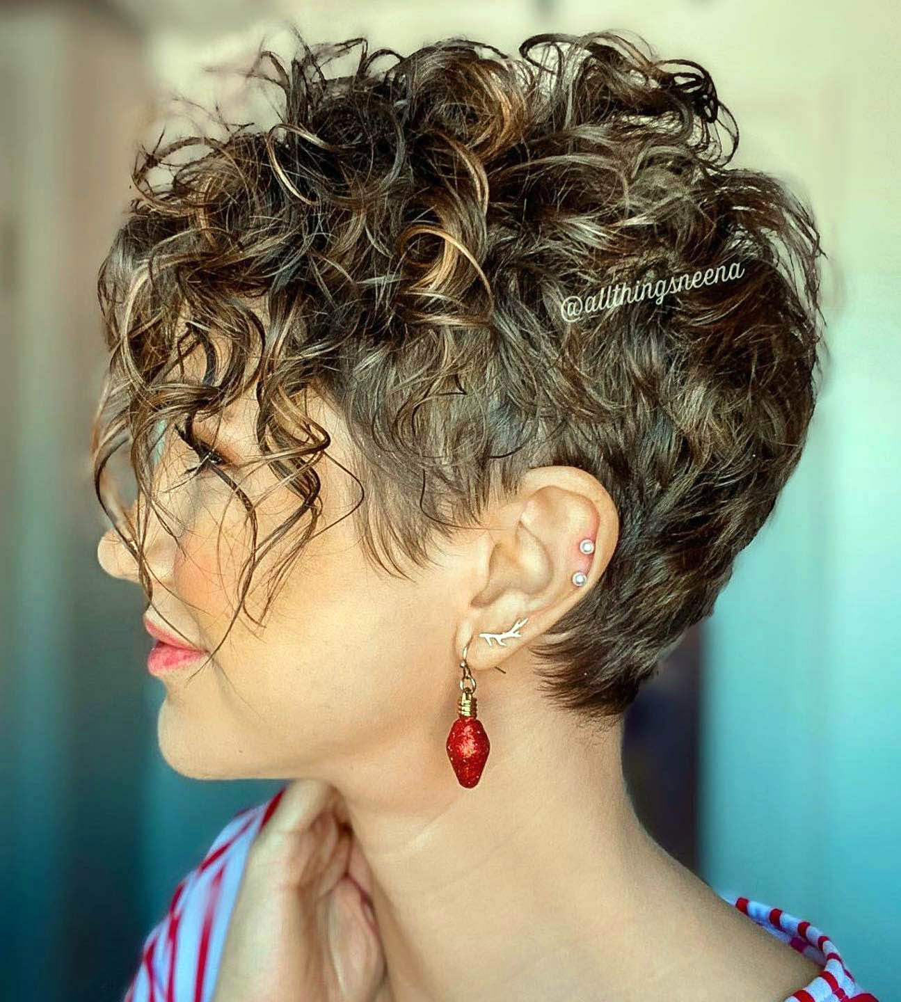 Curly Pixie Cut