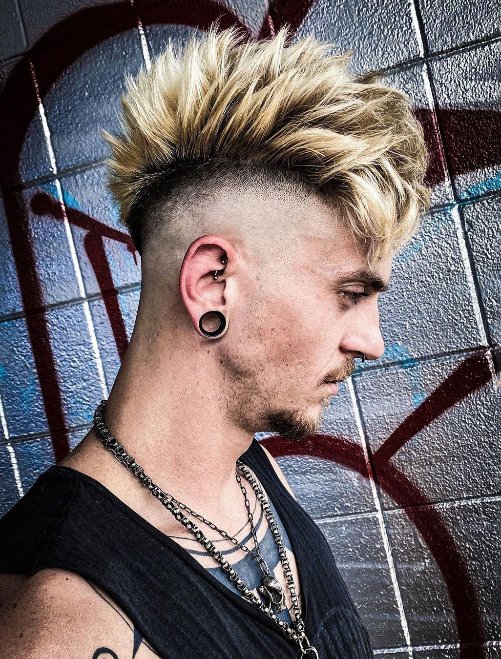 Blonde Fade Faux Hawk