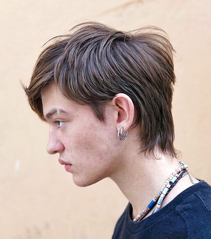 Cowlick Medium Hairstyle