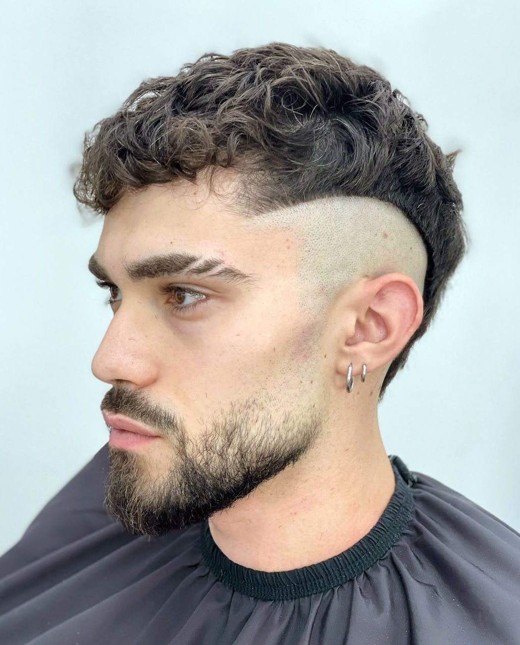 White Boy Haircuts Disconnected Curly Hairstyle 