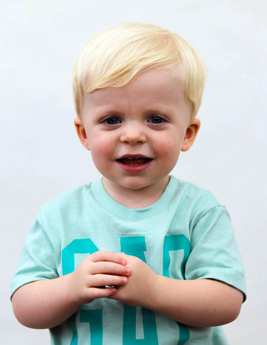 Toddler Boy Haircut: Side Swept Fringe