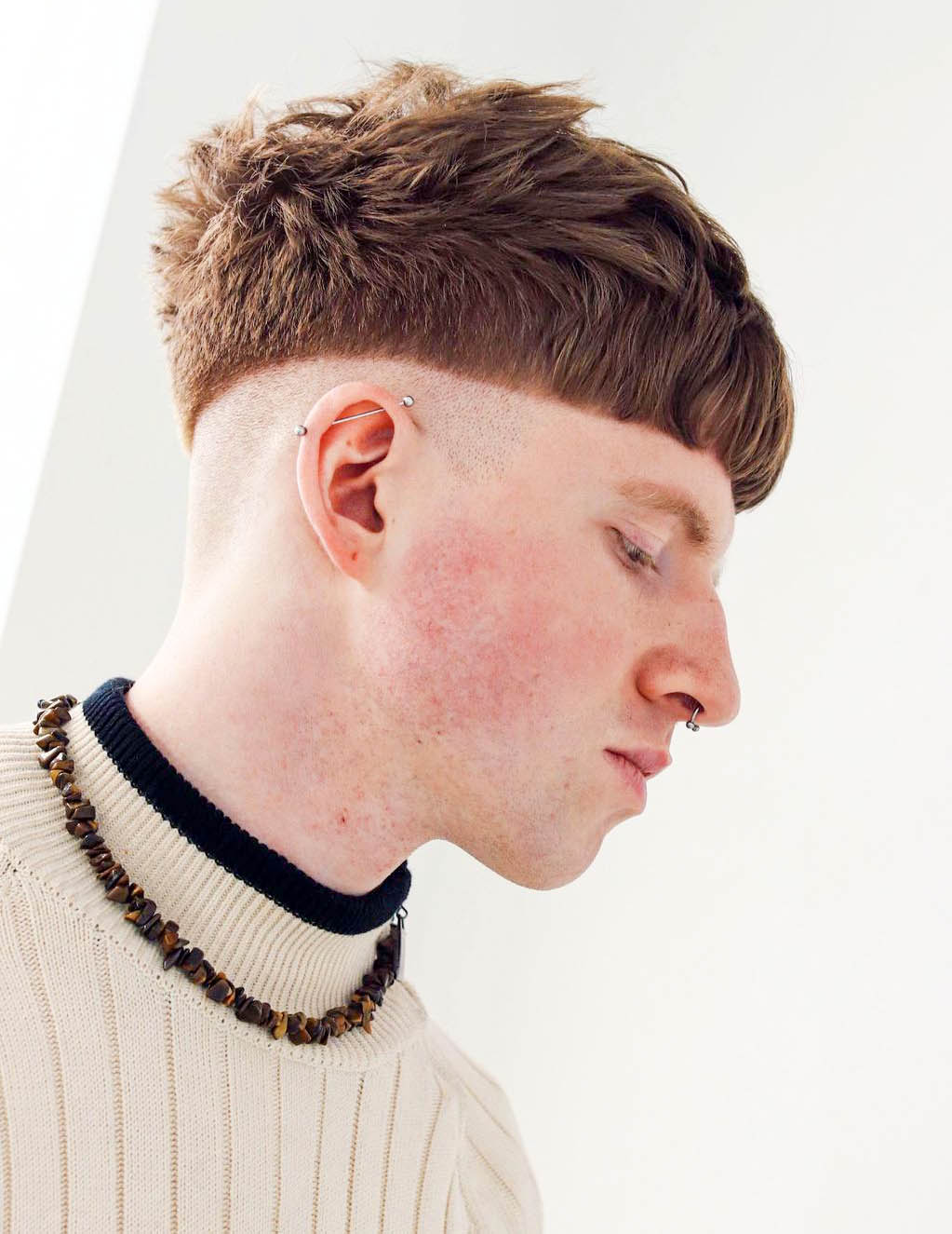 Classic Bowl Cut with Textured Top