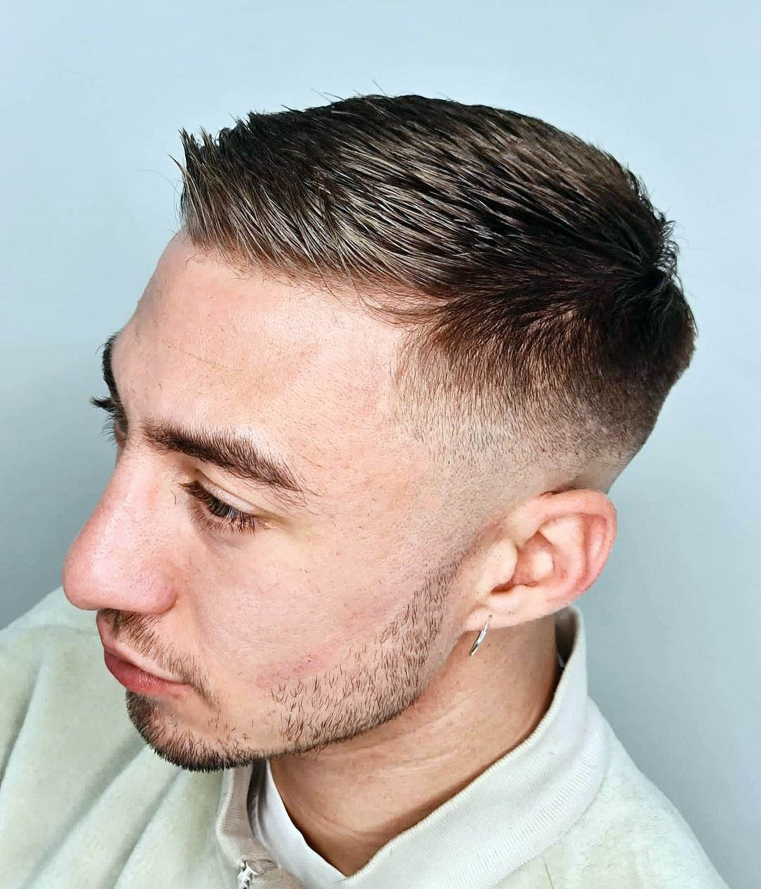 Spiked Up Fringe with Skin Fade