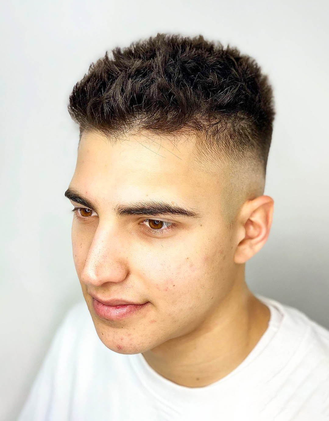 Spiky Top with High Skin Fade
