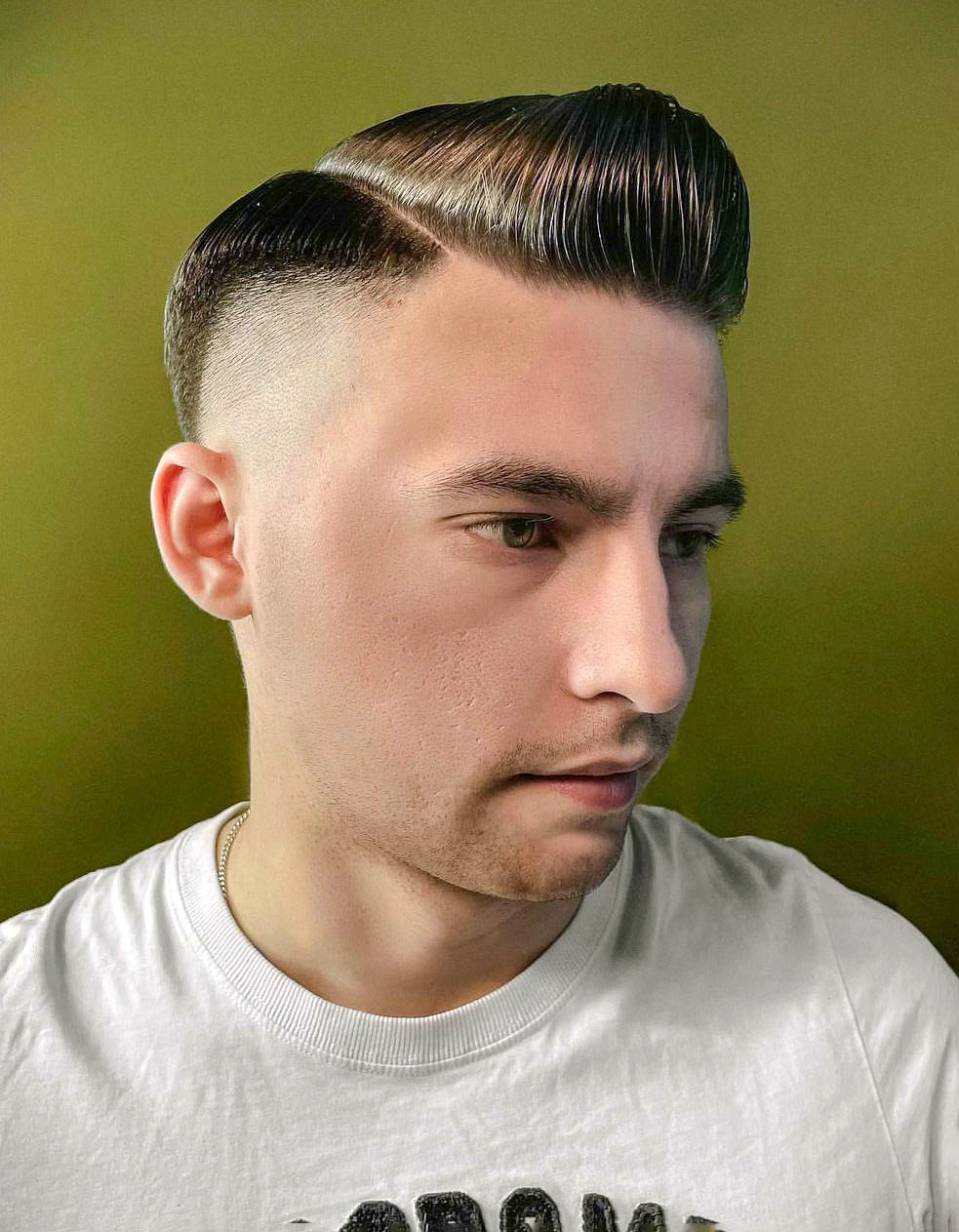 High Burst Fade Quiff