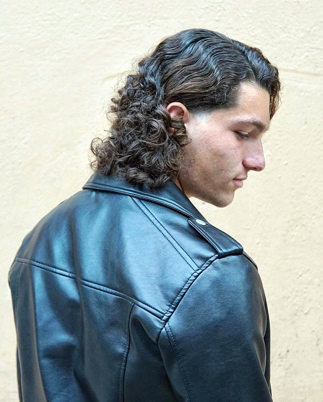 Straight to Curled Mullet