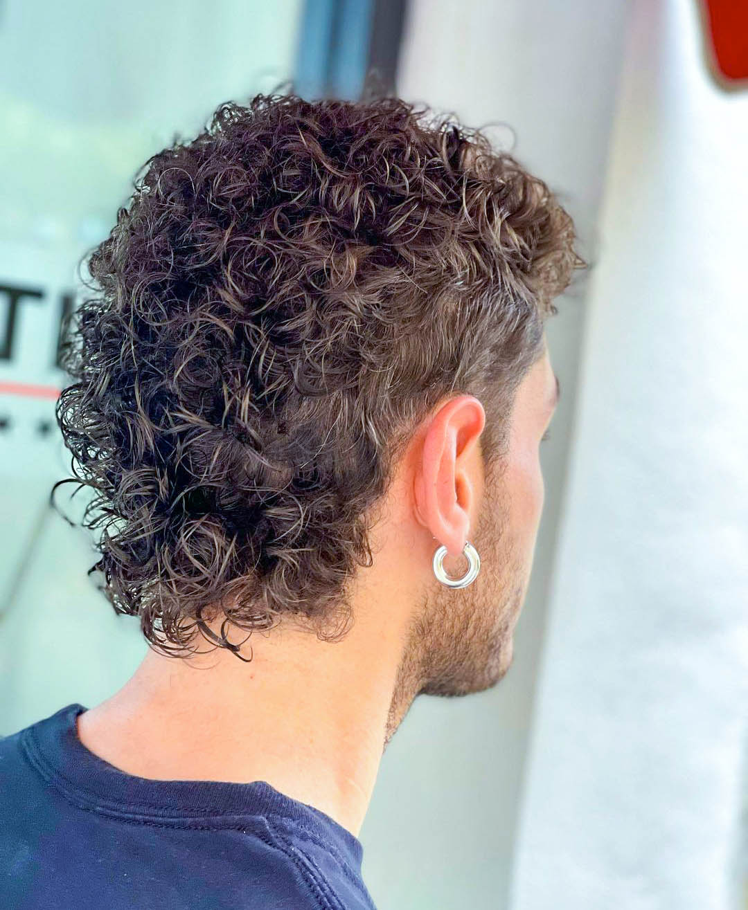 Short Mullet with a Perm