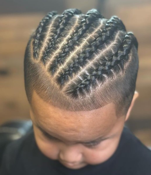 Cornrows with Line-up