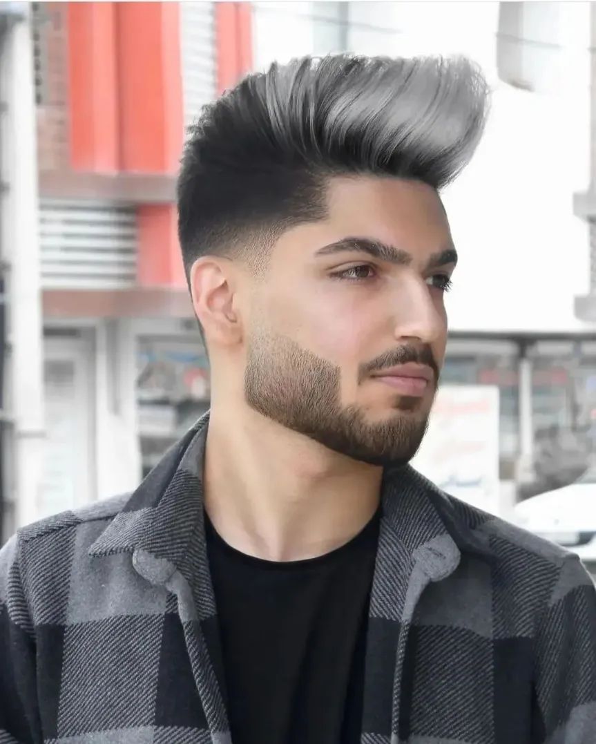 Black and White Faux Hawk