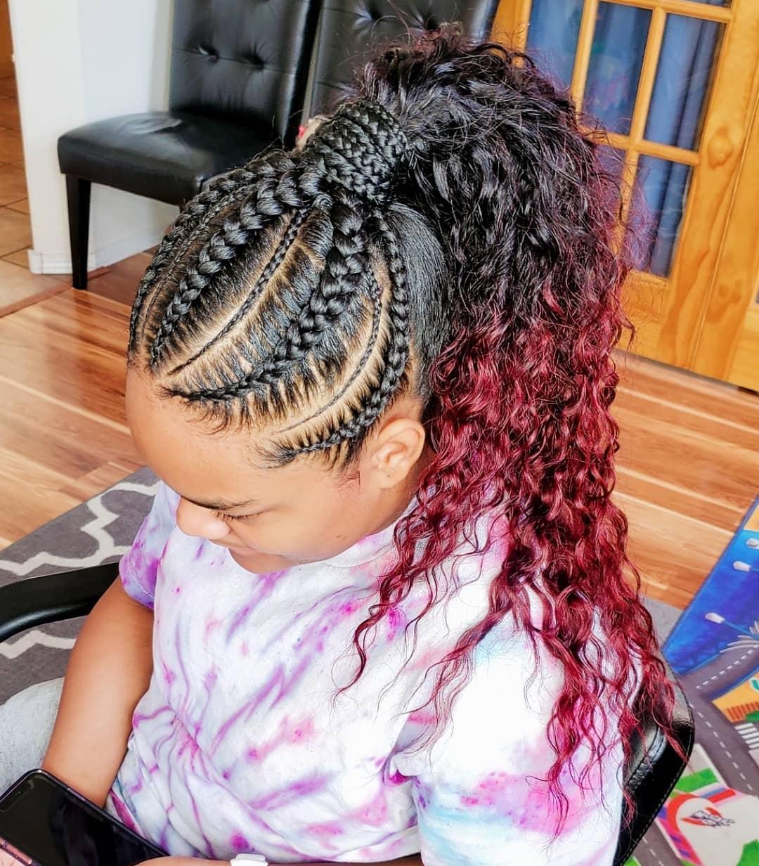 Fascinating Braided High Ponytail