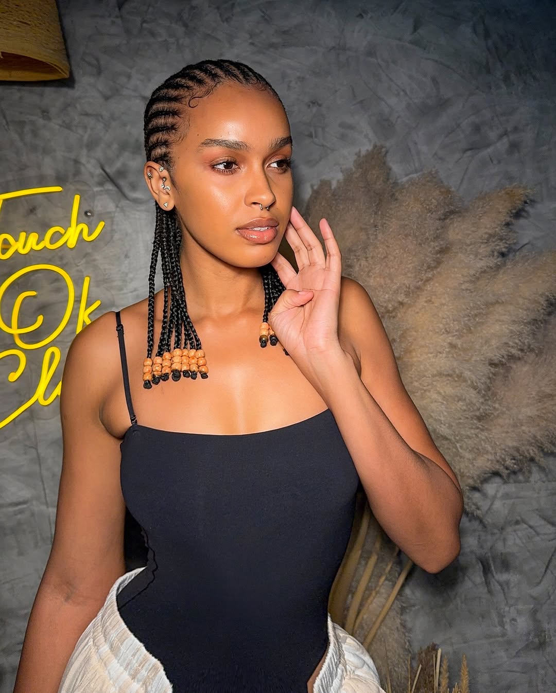 Cornrows with Beads
