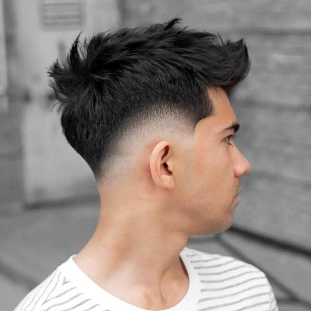 Classic Drop fade with Teenage Brush Up Look