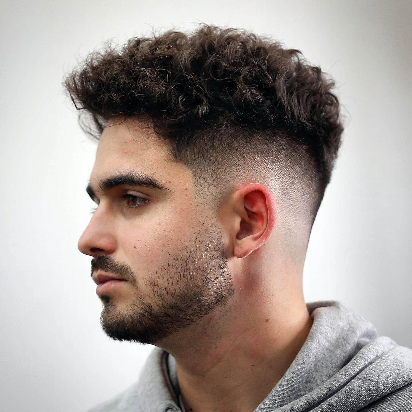 Low Fade Curly Top Blob