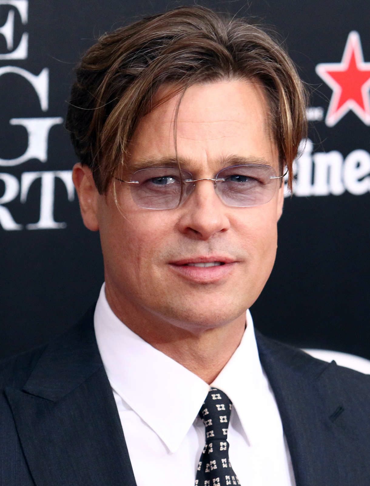 Brad Pitt Curtain Hairstyle