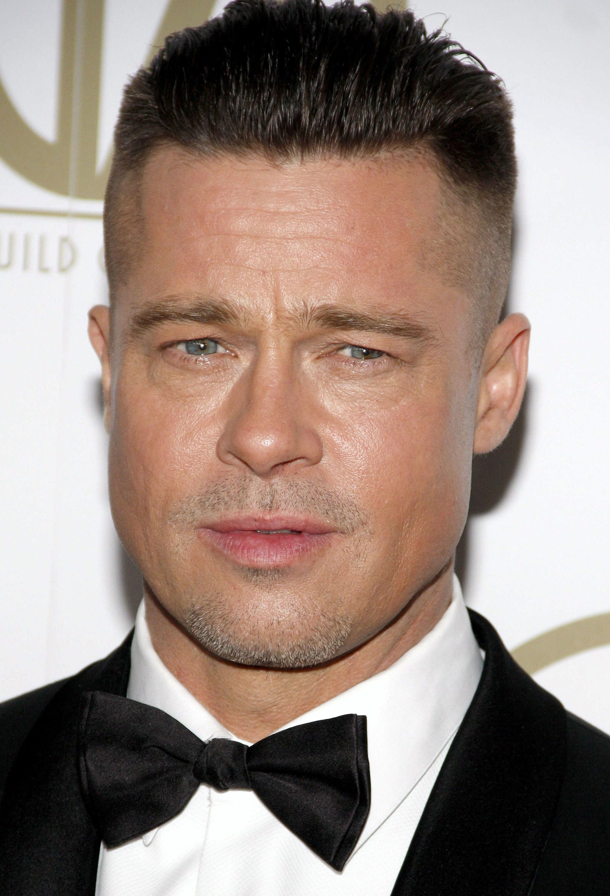 Brad Pitt's Undercut Slicked Back