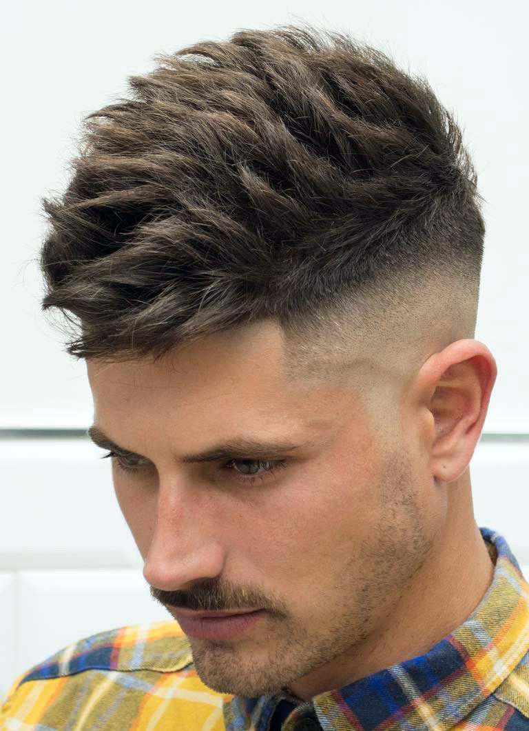 Brushed Up Mid Skin Fade Undercut + Textured Top