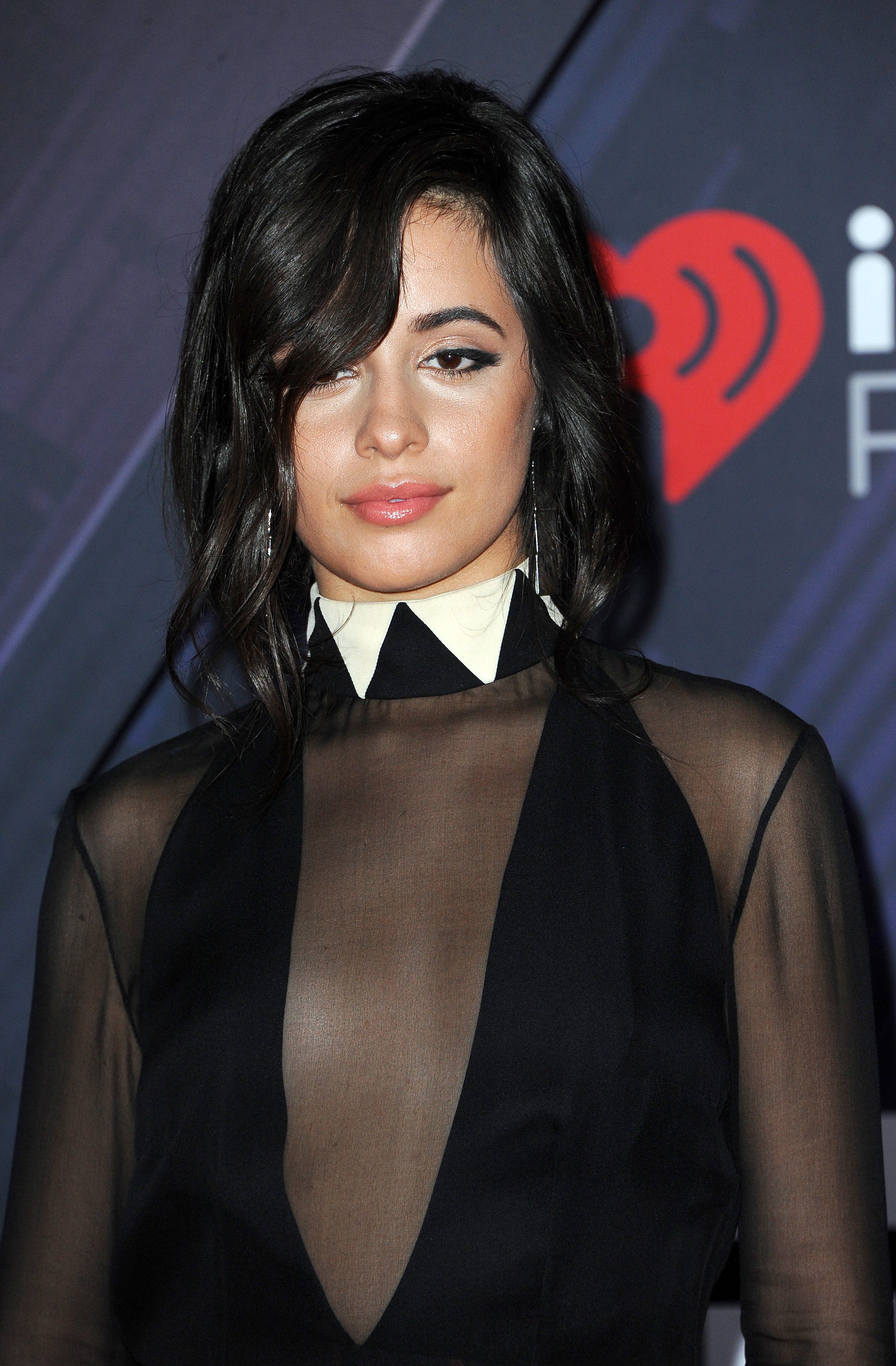 Camila Cabello's Long Side Bangs