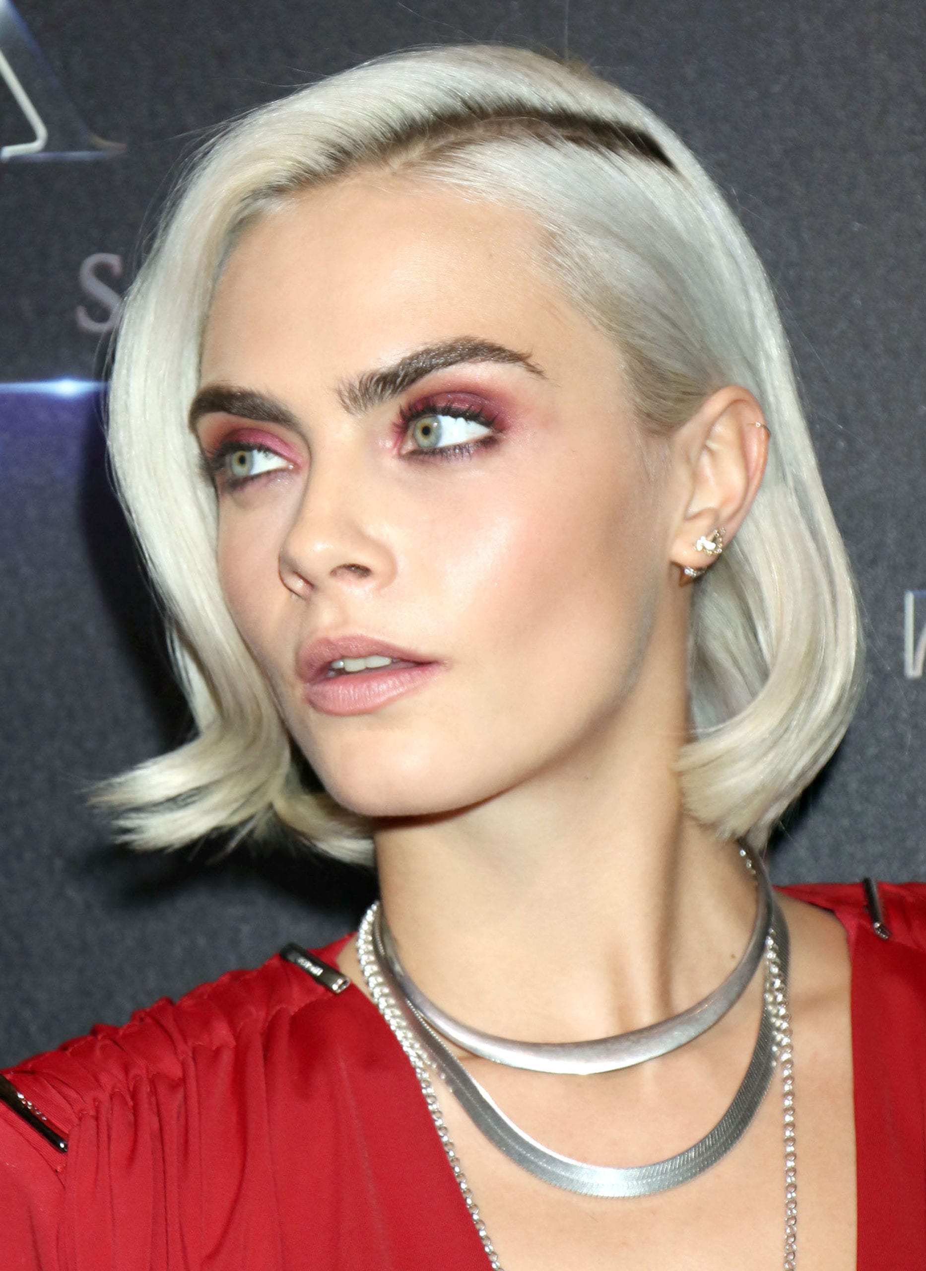 Cara Delevingne's White Blonde Bob