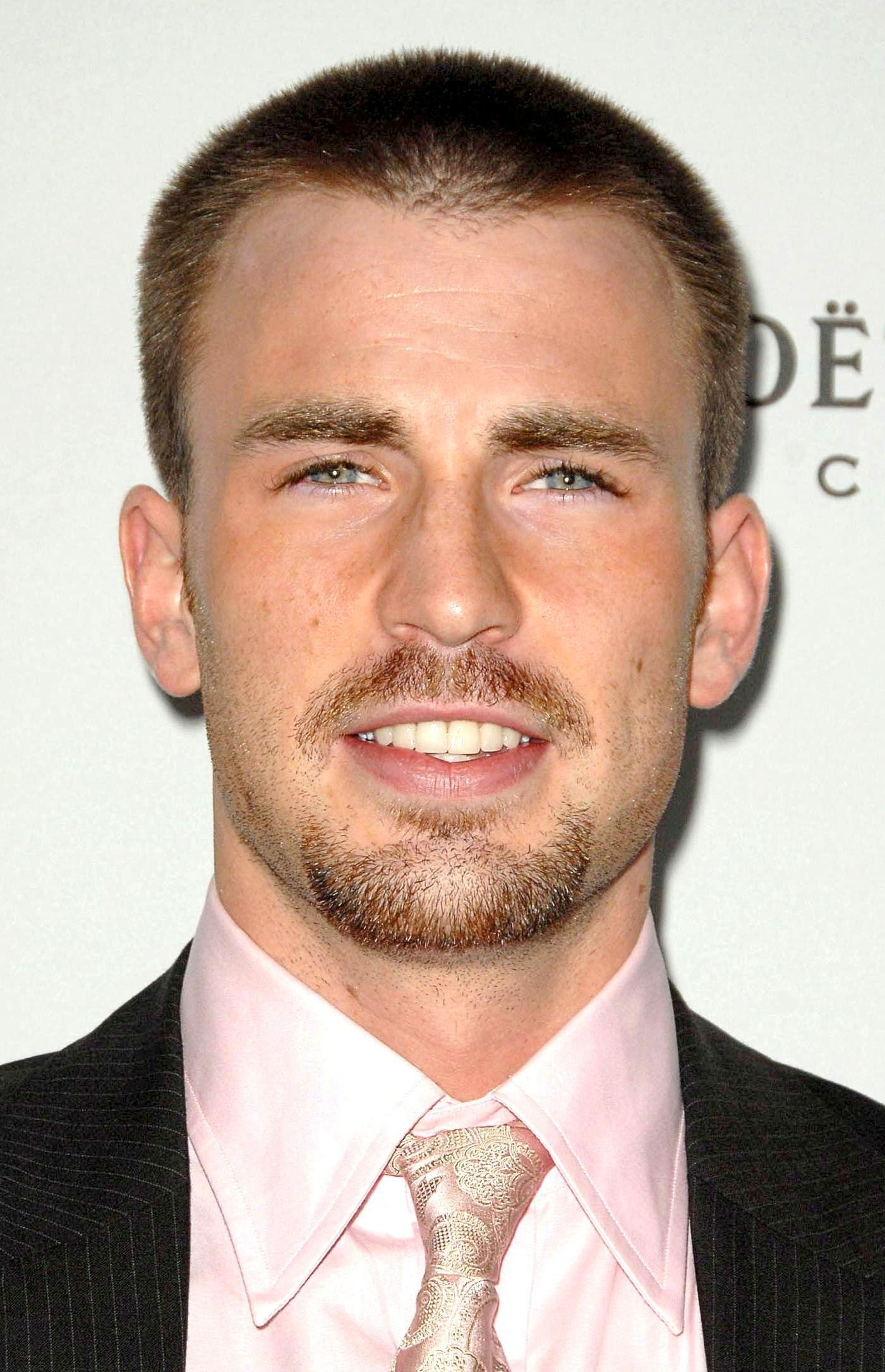 Chris Evans – buzz cut