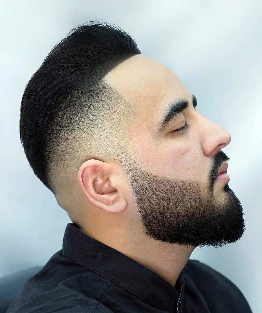 Classic Brush Back with High Fade