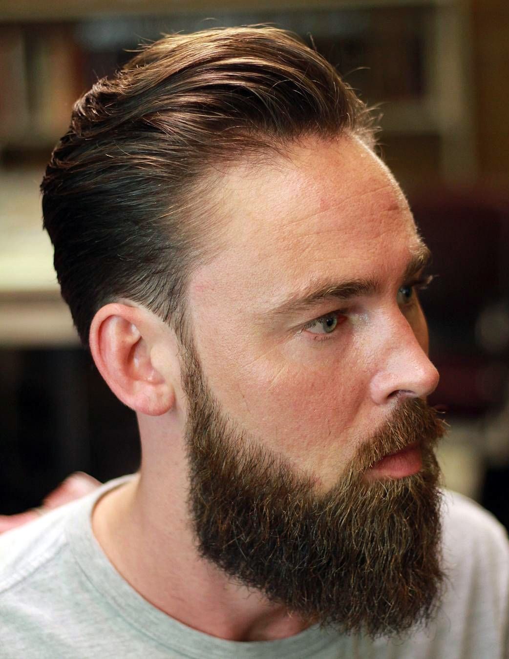 Classic Scissor Cut with Beard