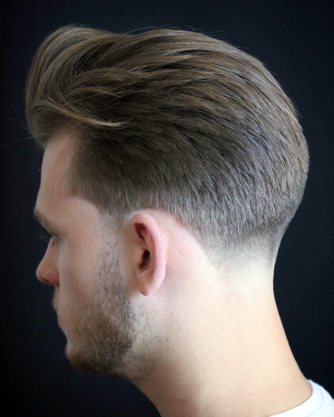 Classic Short Haircut with Faded Neckline