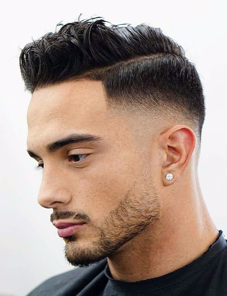 Taper Fade with a Deep Parting-60 Stylish Comb Over Fade Haircuts – Modern Men’s Choice