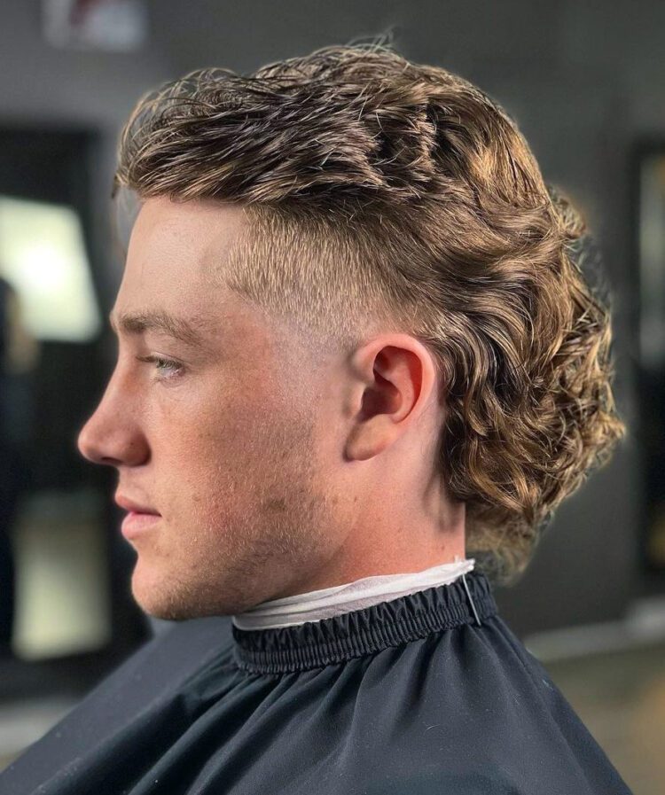 Slicked Back Hairdo-Mullet Haircut: 60 Ways To Get A Modern Mullet