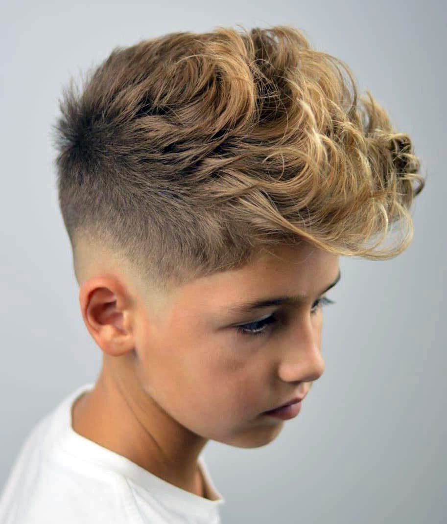 short mohawk fade for kids