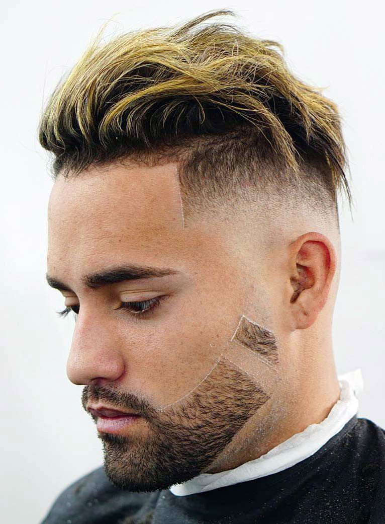 Disconnected Side Swept Undercut