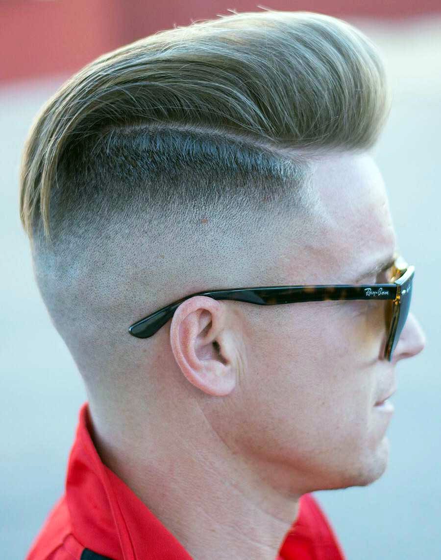 Disconnected Skin Fade Pompadour
