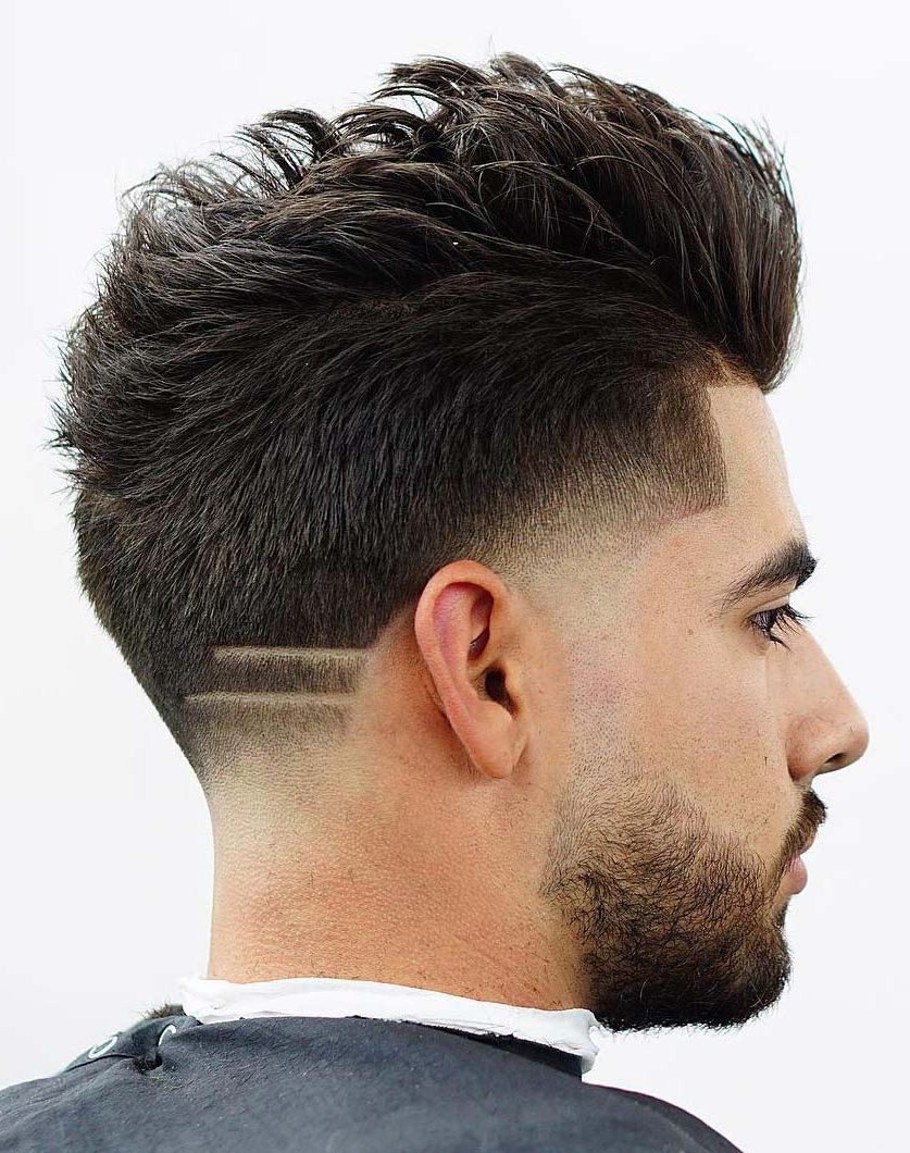 Drop Fade + Tapered Neckline