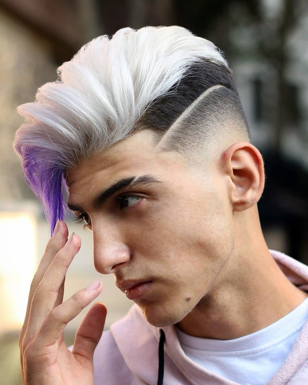 Dyed Undercut with Shaved Slit Sides
