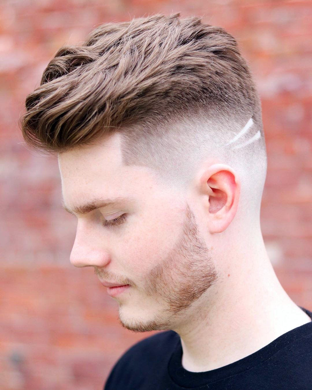 Elegant High Fade with Tapered Line Up