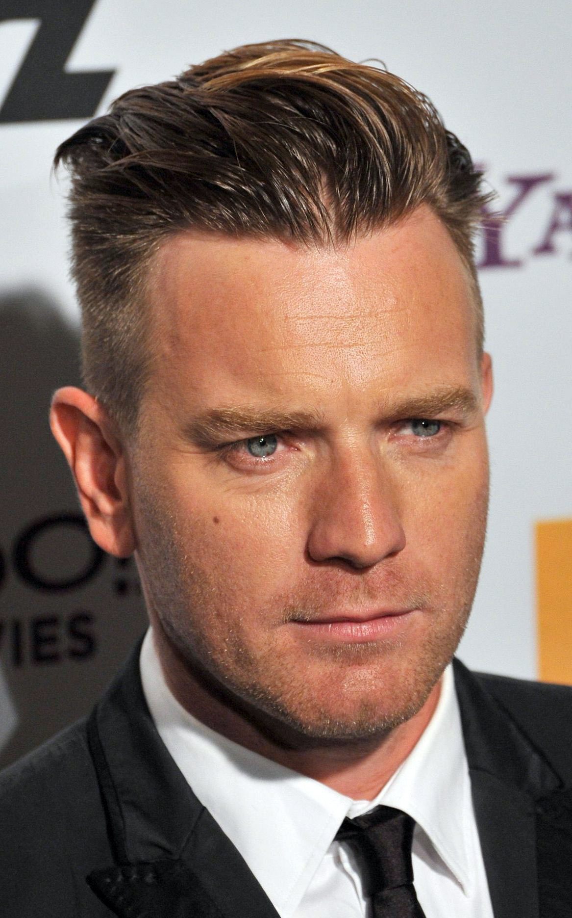 Ewan McGregor slicked back undercut