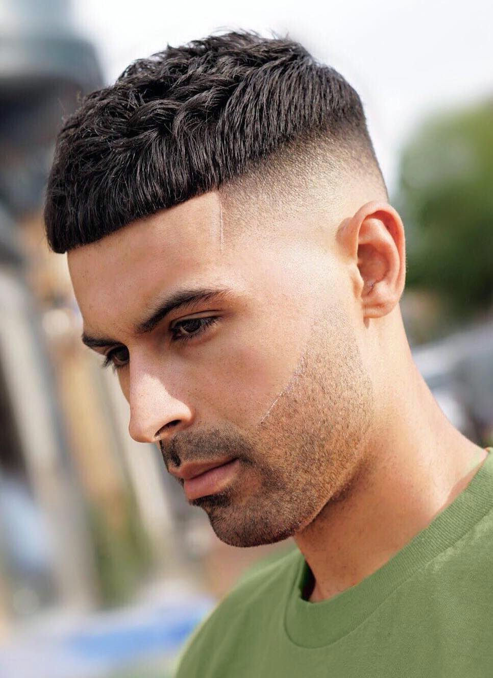 French Crop with Sleek taper Fade