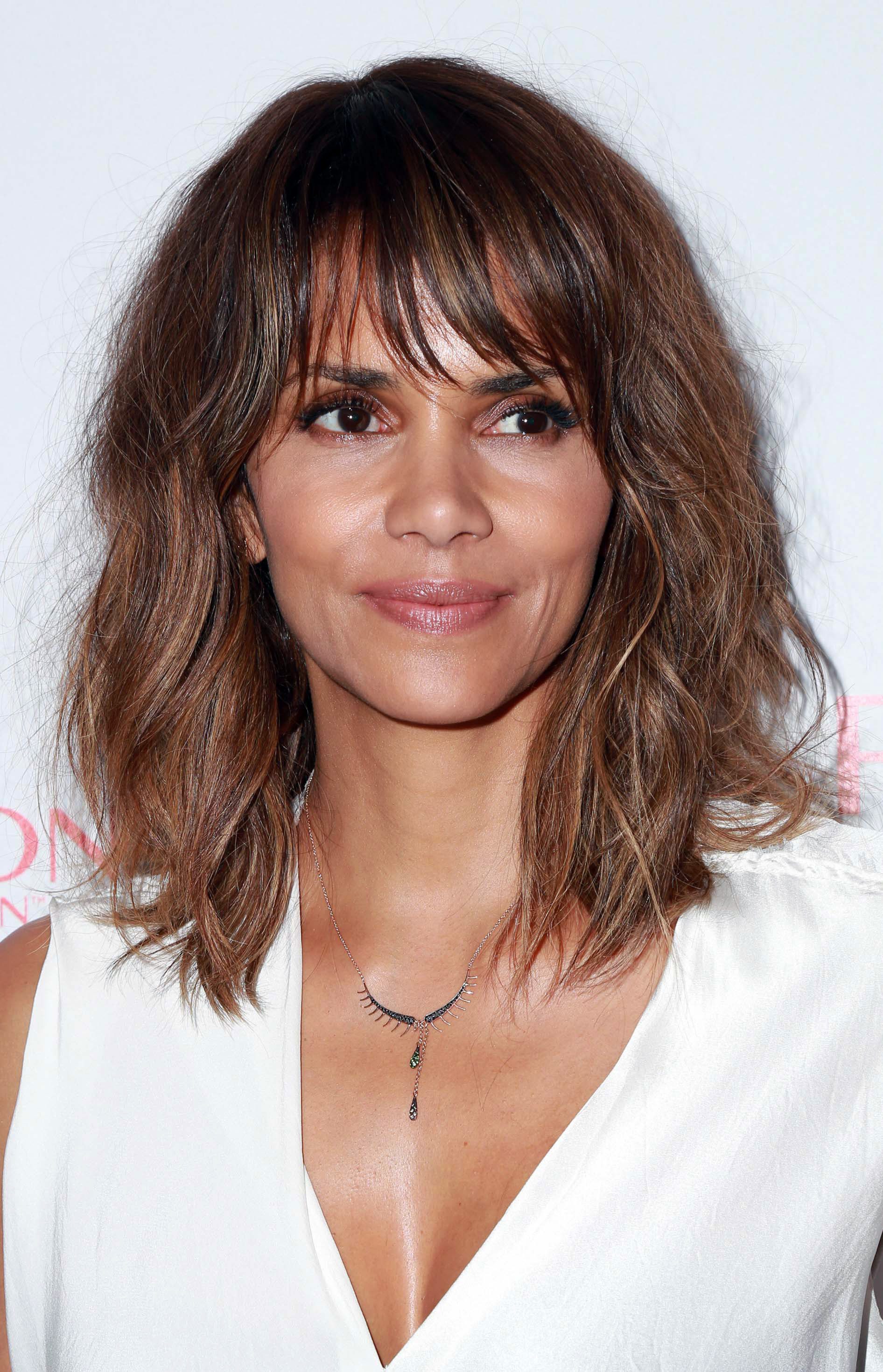 Halle Berry's Brunette Messy Shag