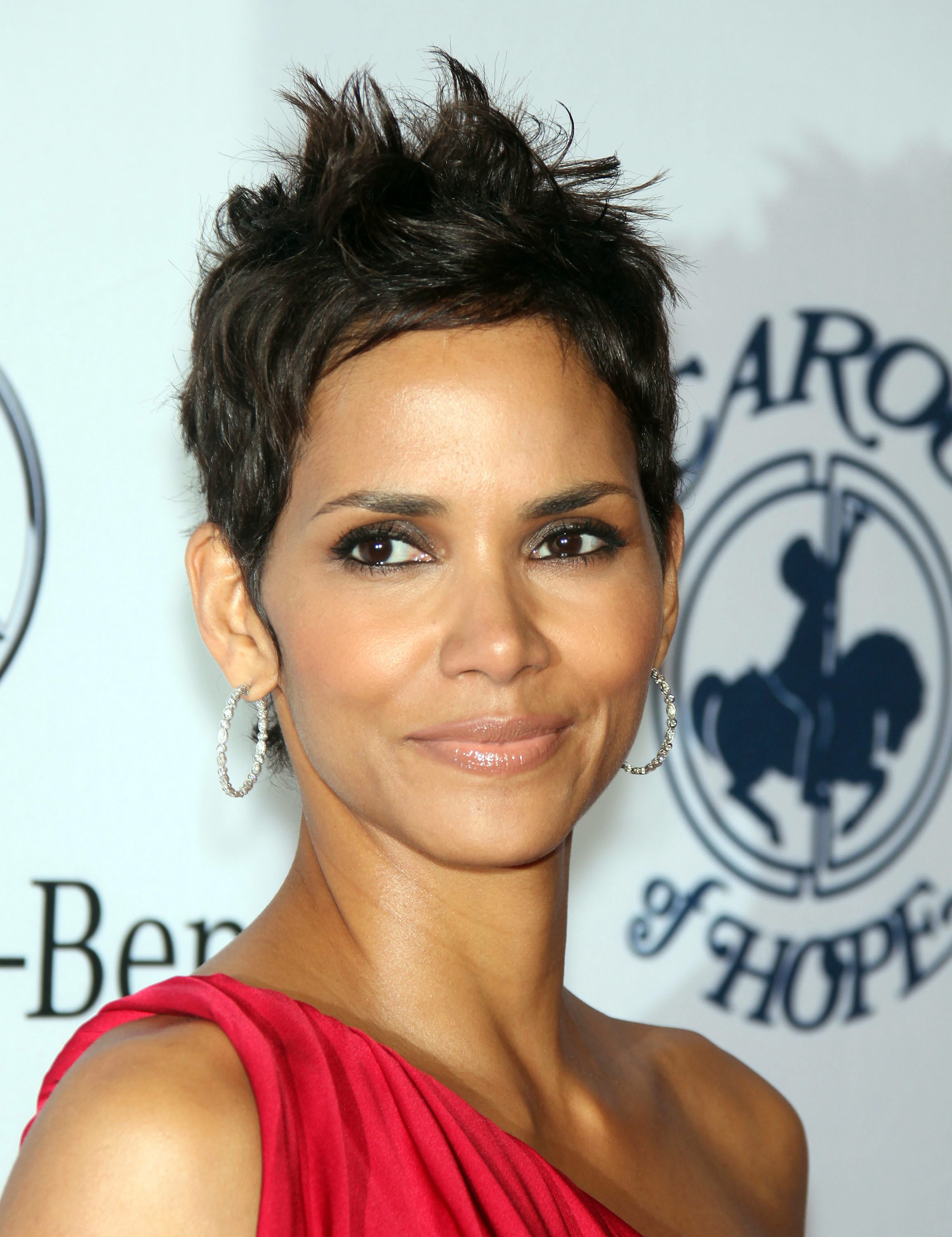 Halle Berry's Messy Faux Hawk