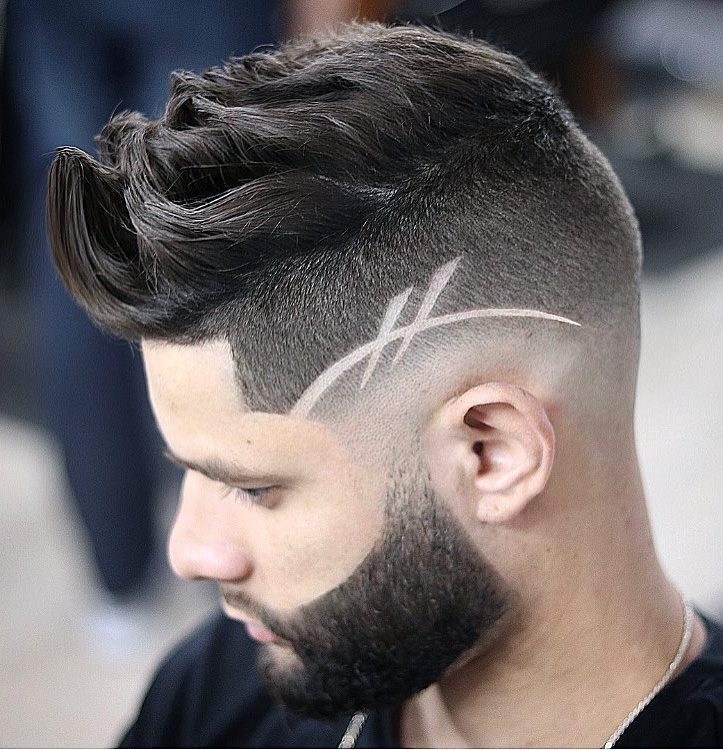 fade haircuts with designs