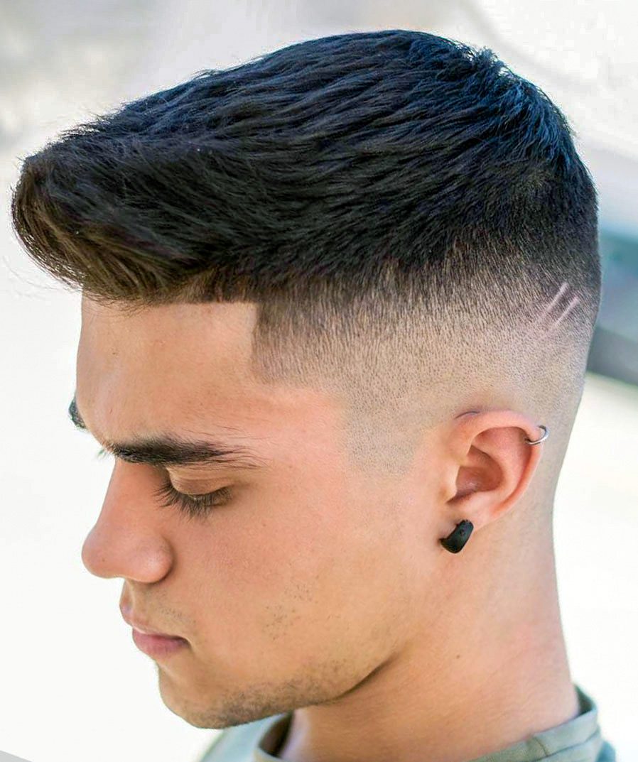 High Fade Crew Cut and Line up