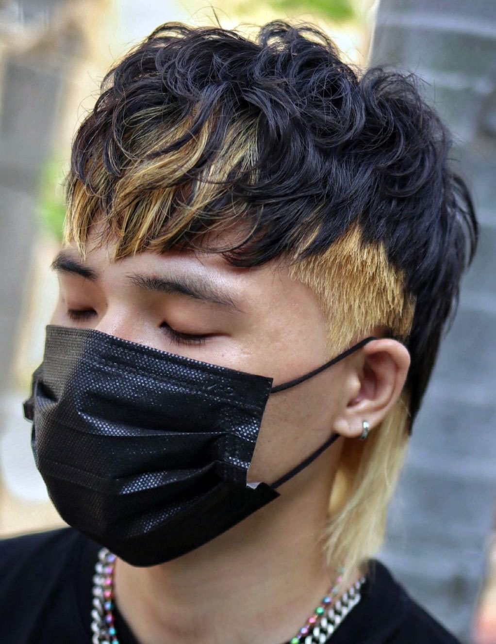 Intense Mullet with Blonde Shades