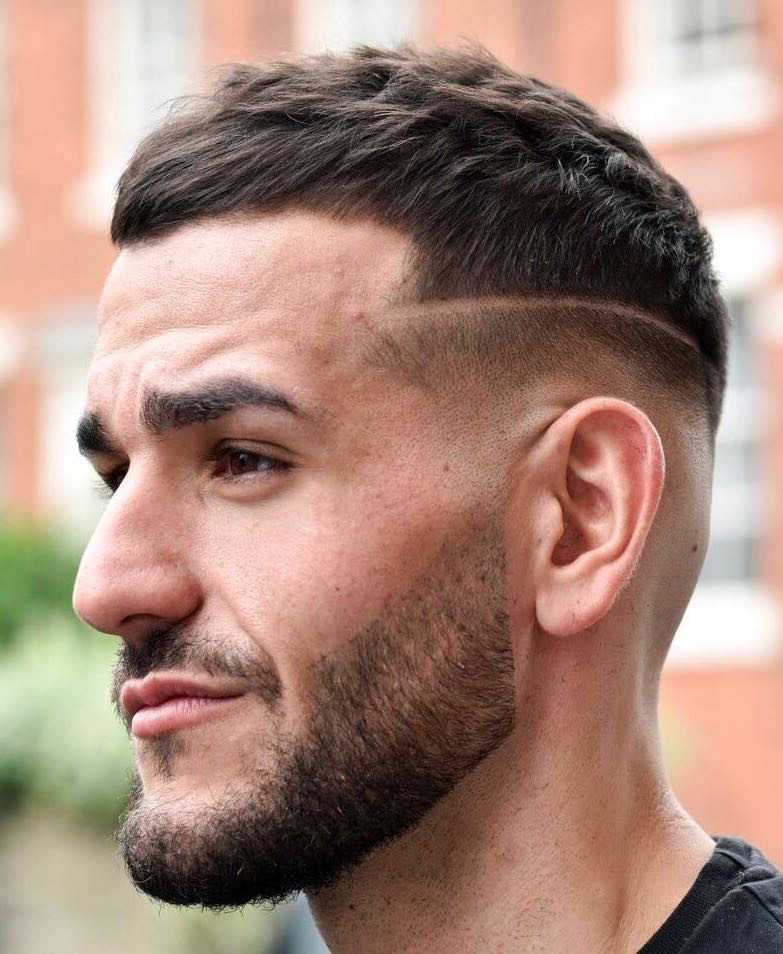 Interrupted Line Up with Skin Fade