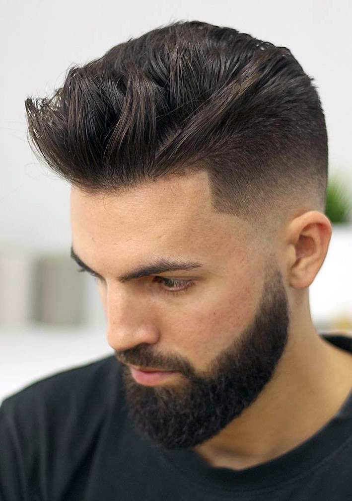 long quiff hairstyle